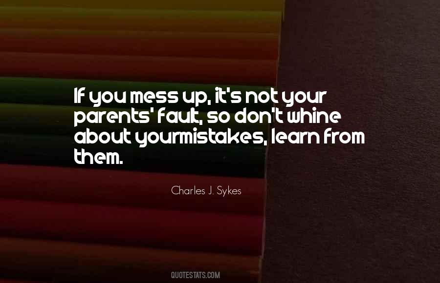 You Learn From Your Mistakes Quotes #772775