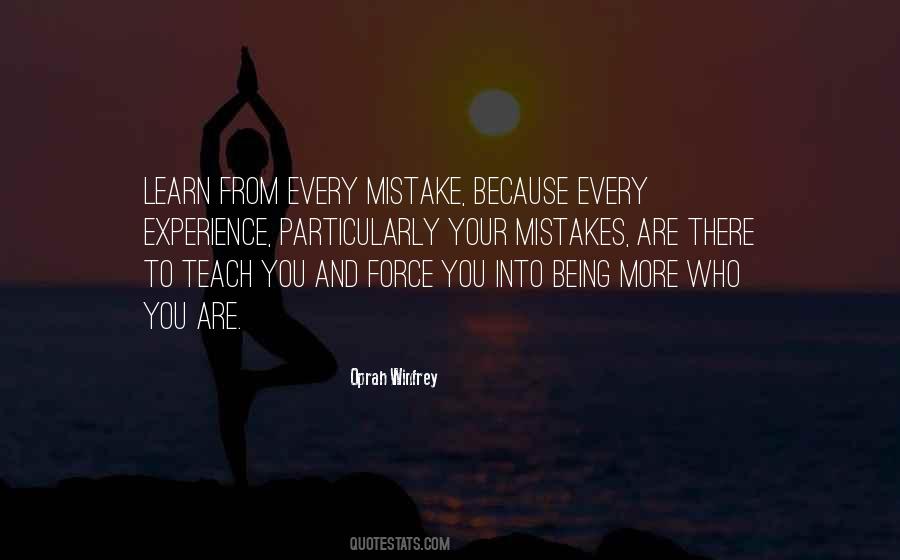 You Learn From Your Mistakes Quotes #958845