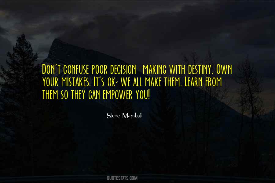 You Learn From Your Mistakes Quotes #990142