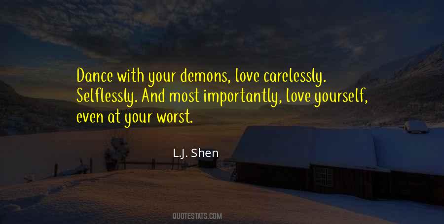 Demons Love Quotes #1282574
