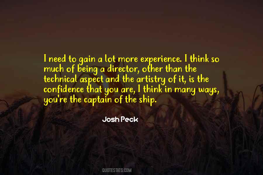Being A Captain Quotes #1181032