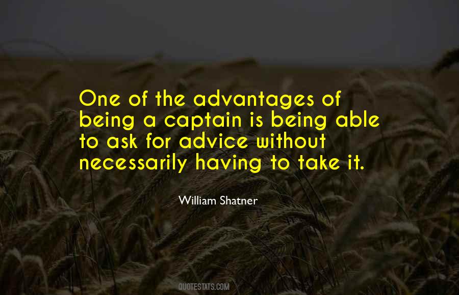 Being A Captain Quotes #1735650
