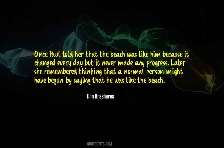 Beach Person Quotes #1375937