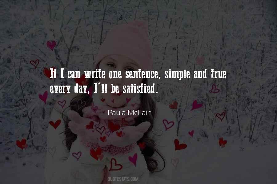 Simple One Sentence Quotes #1121754