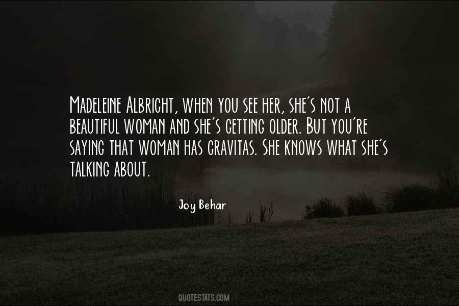 Woman Getting Older Quotes #467119