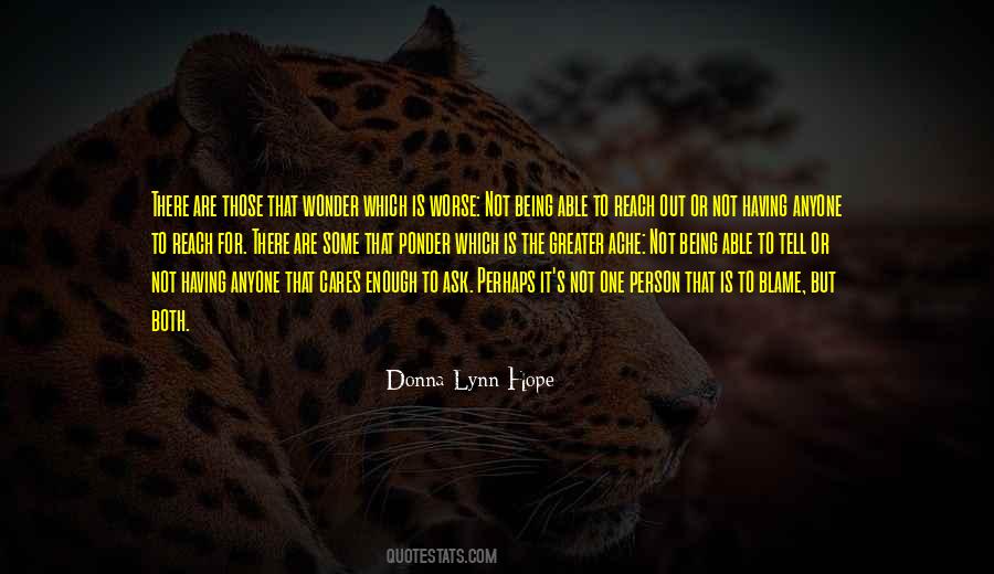Person Cares Quotes #1075888