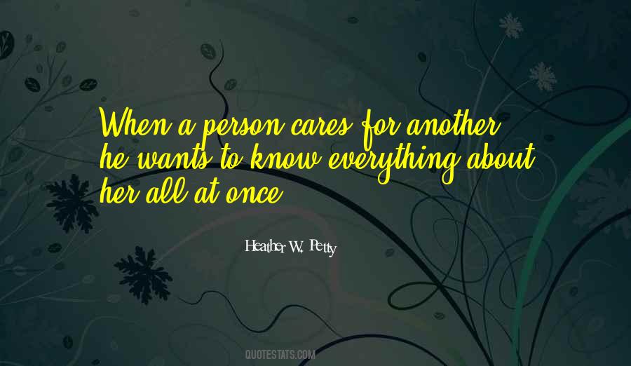 Person Cares Quotes #798206