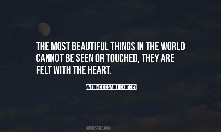 The Most Beautiful Things Quotes #1481318