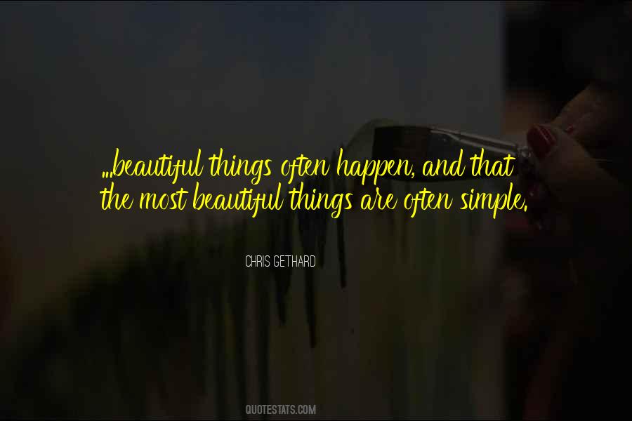 The Most Beautiful Things Quotes #1852569