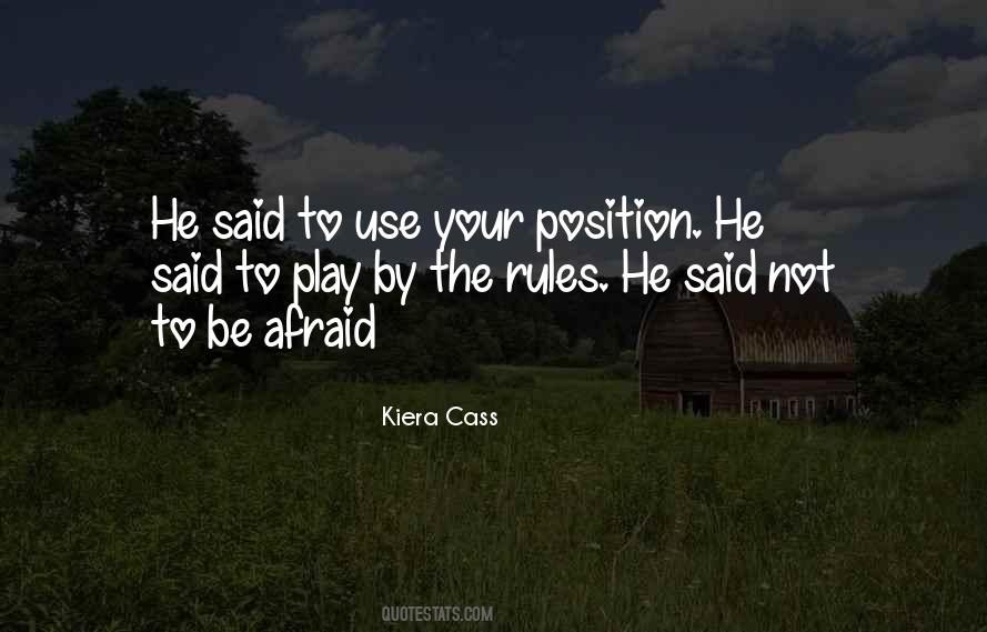 Play My Position Quotes #535123