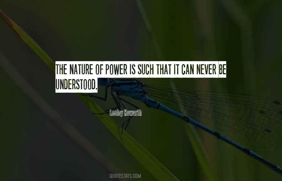 Nature Power Quotes #638049