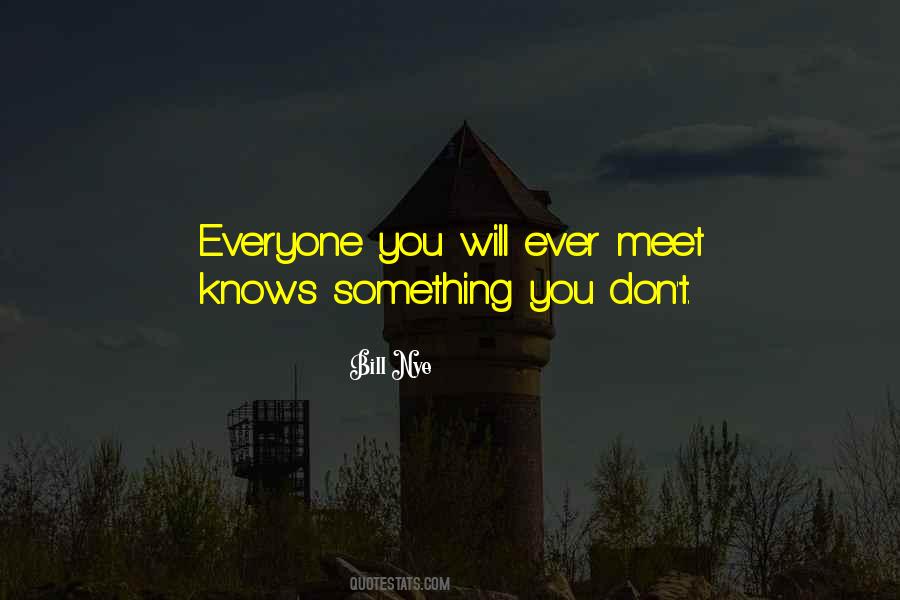 Everyone You Meet Quotes #4450