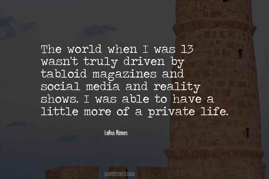 Life Social Media Quotes #732612