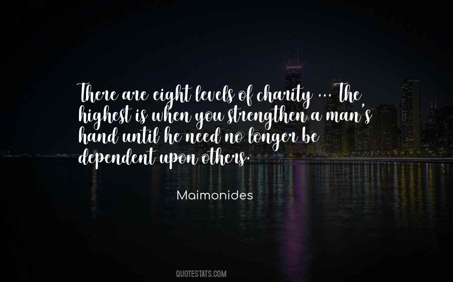 Man Is Dependent Quotes #942169