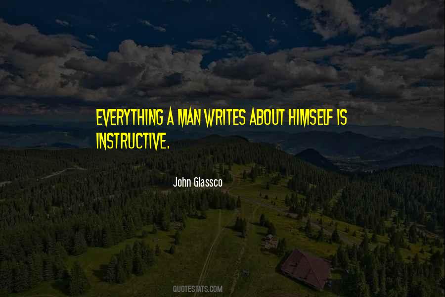 Man Writing Quotes #83787