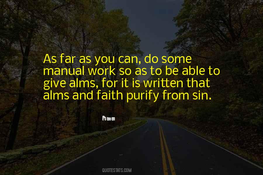 Giving Alms Quotes #106303