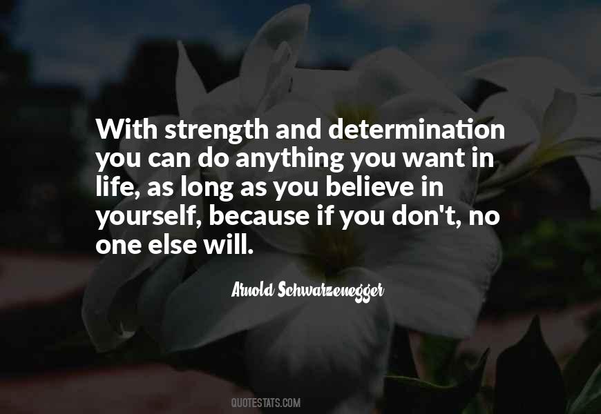Strength Determination Quotes #1345001