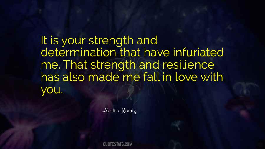 Strength Determination Quotes #566832
