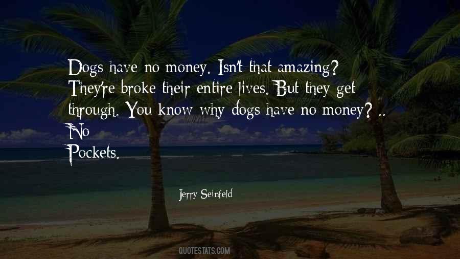 Dogs Have No Money Quotes #158191