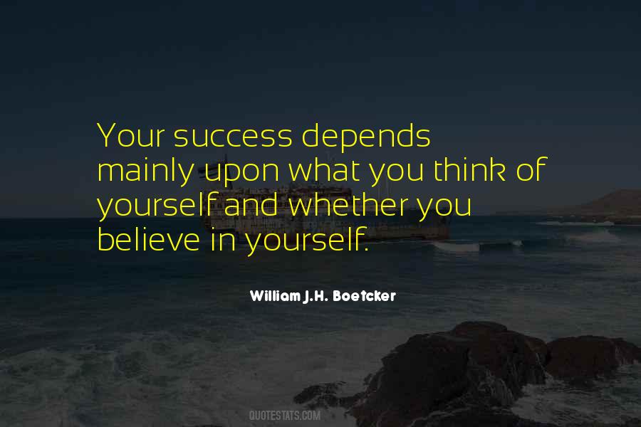 Success Believe In Yourself Quotes #344916