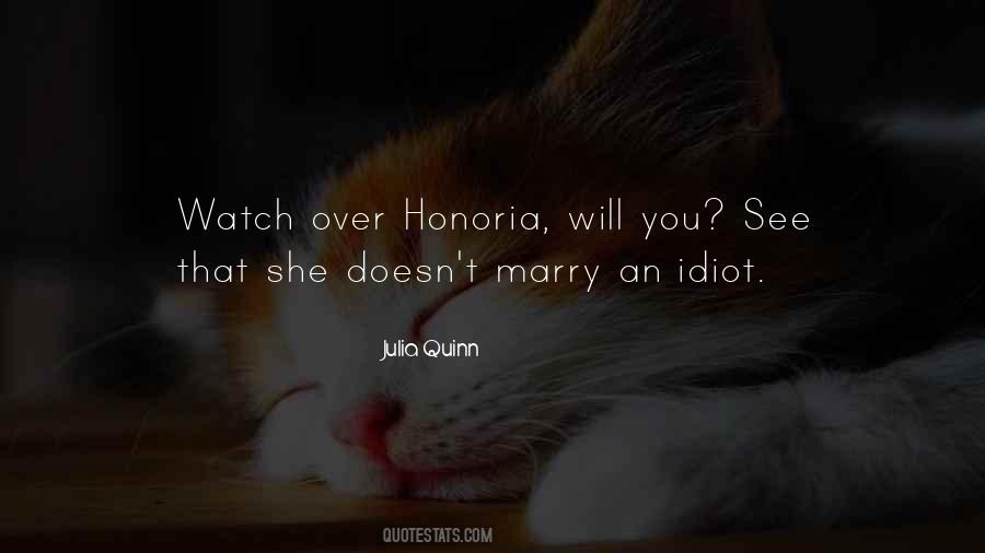 Quotes About Honoria #1175815