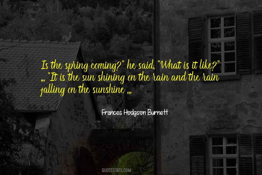 Quotes About Spring Sunshine #1072468