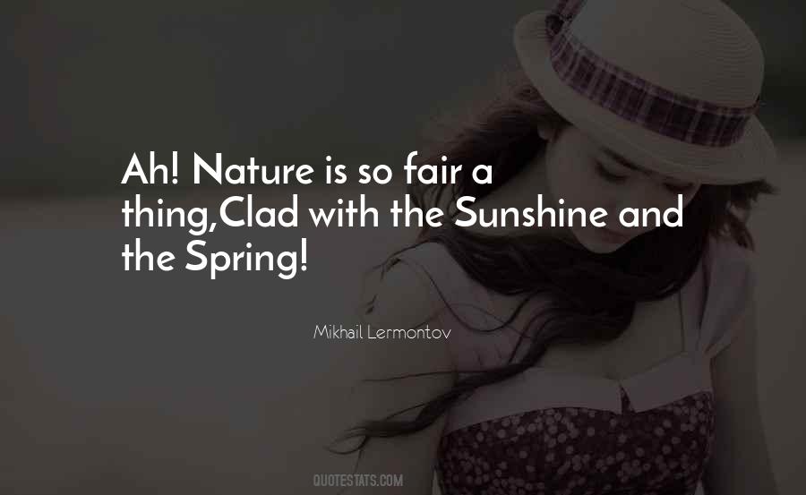 Quotes About Spring Sunshine #495397