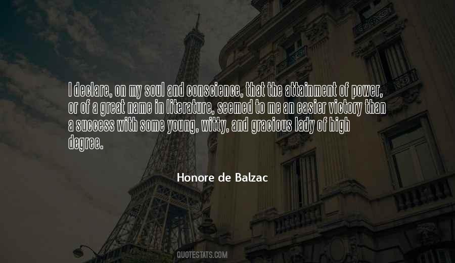 Quotes About Honore #50632