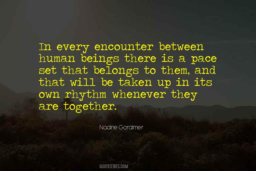 Own Pace Quotes #1553799
