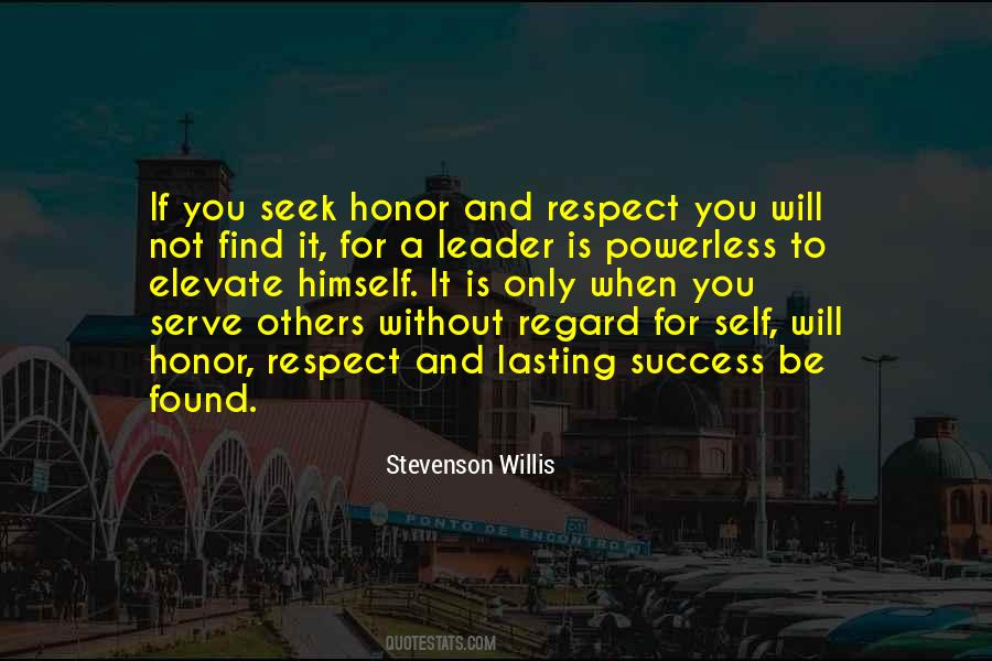 Quotes About Honor And Respect #527130