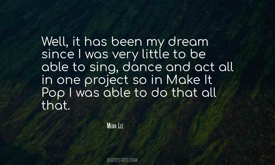 Dance Dream Quotes #744027