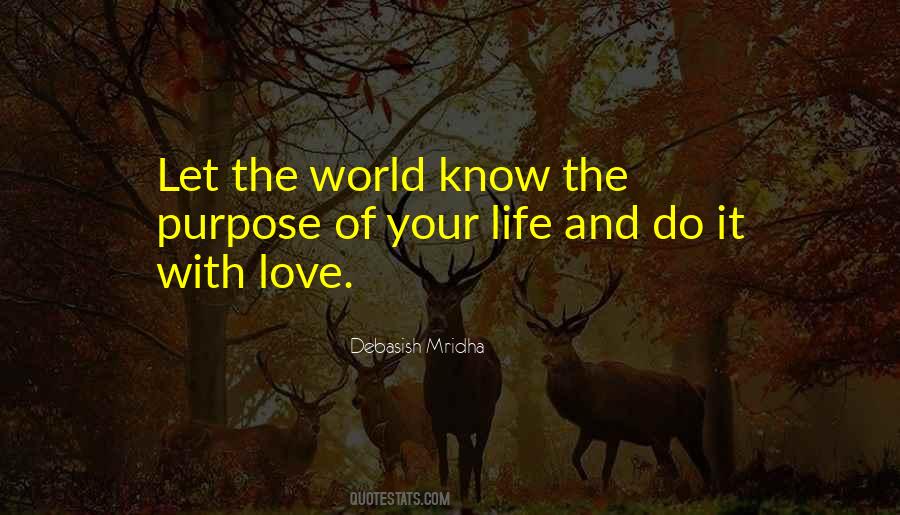 Purpose Of Life Philosophy Quotes #1307696