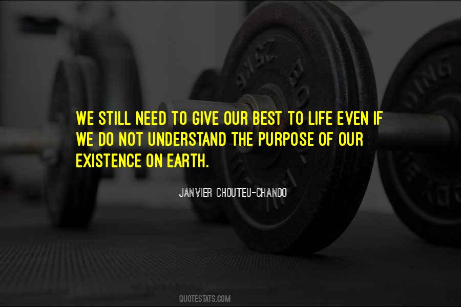 Purpose Of Life Philosophy Quotes #1788260