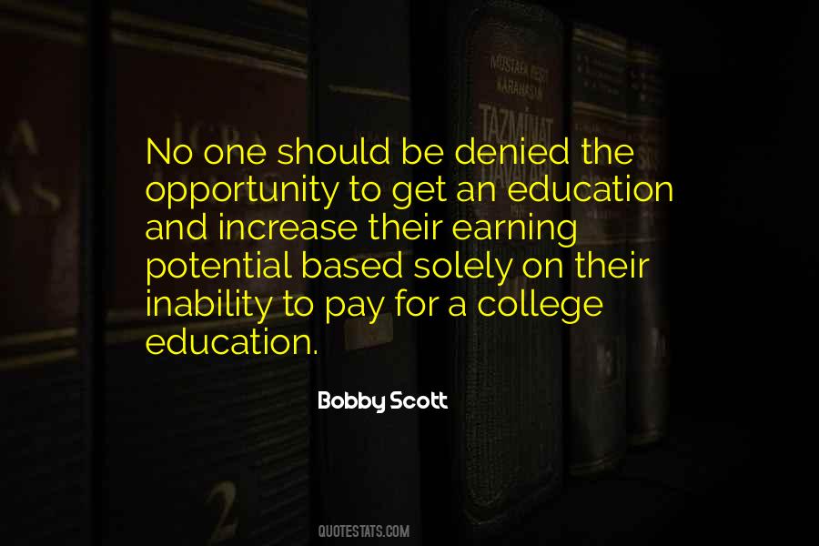 Education Opportunity Quotes #1658812