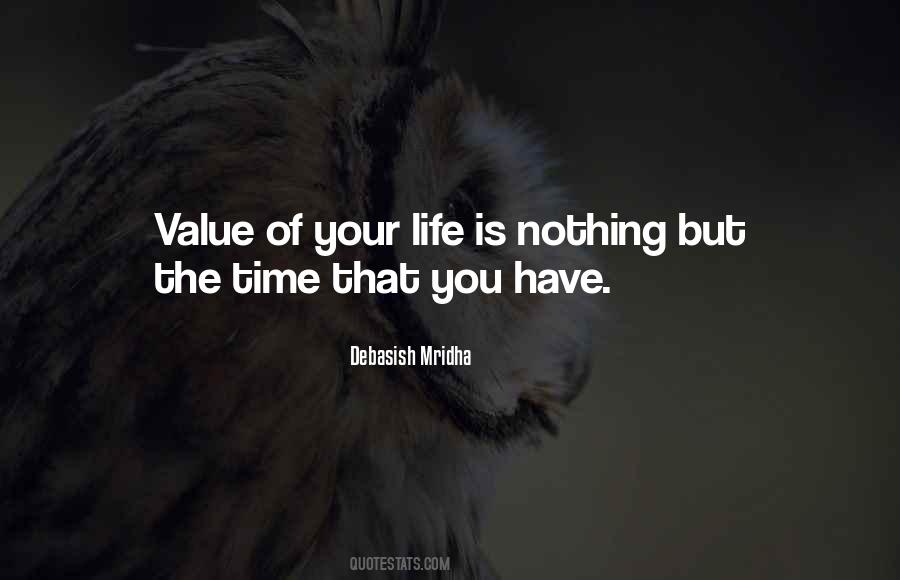 Value The Time Quotes #643930