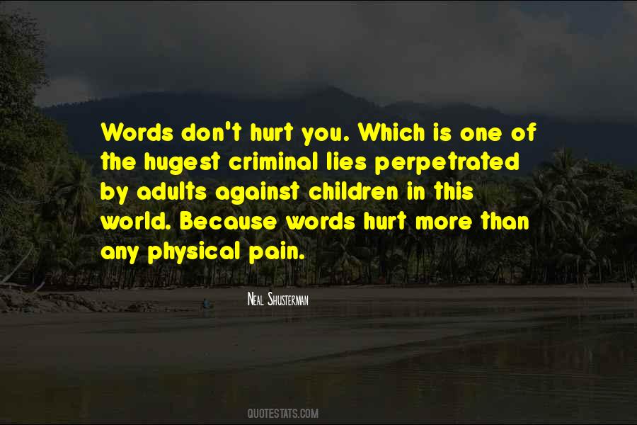 Hurt Words Quotes #31083