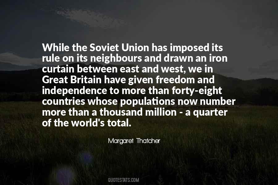 Quotes About The Iron Curtain #659073