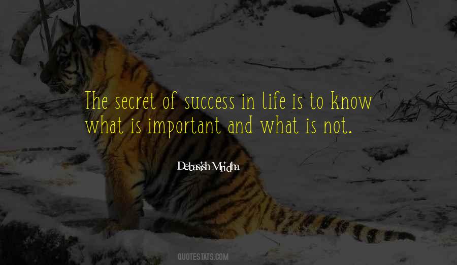 What Is The Secret Of Success Quotes #1117936