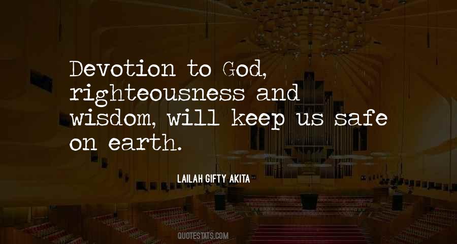 God Safety Quotes #1879348
