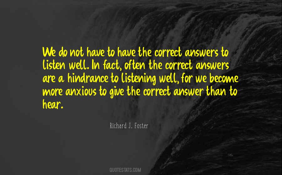 A Correct Answer Quotes #283438