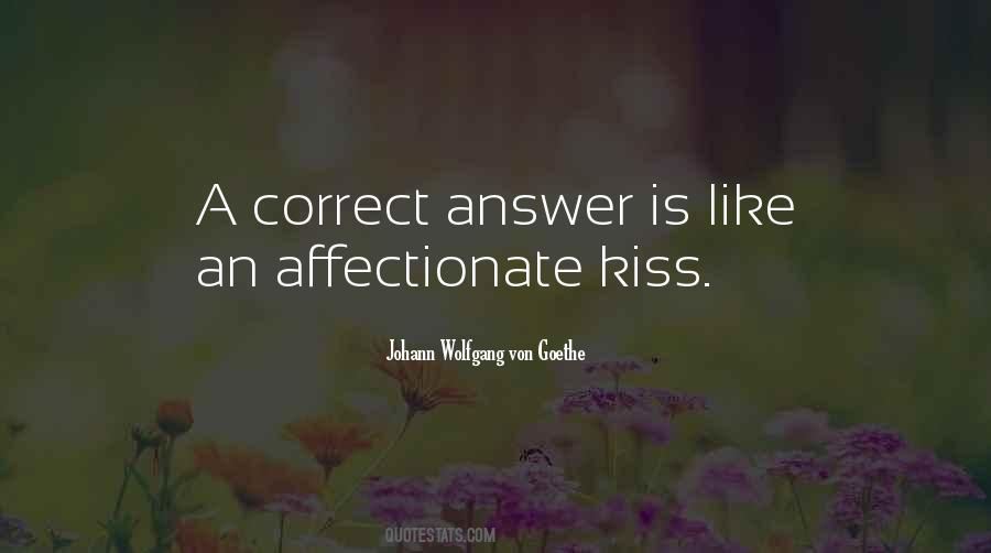 A Correct Answer Quotes #663843