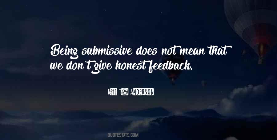 Quotes About Honest Feedback #417487