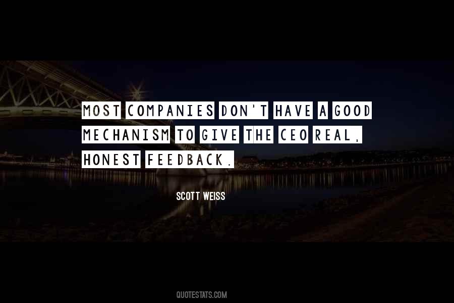 Quotes About Honest Feedback #530443