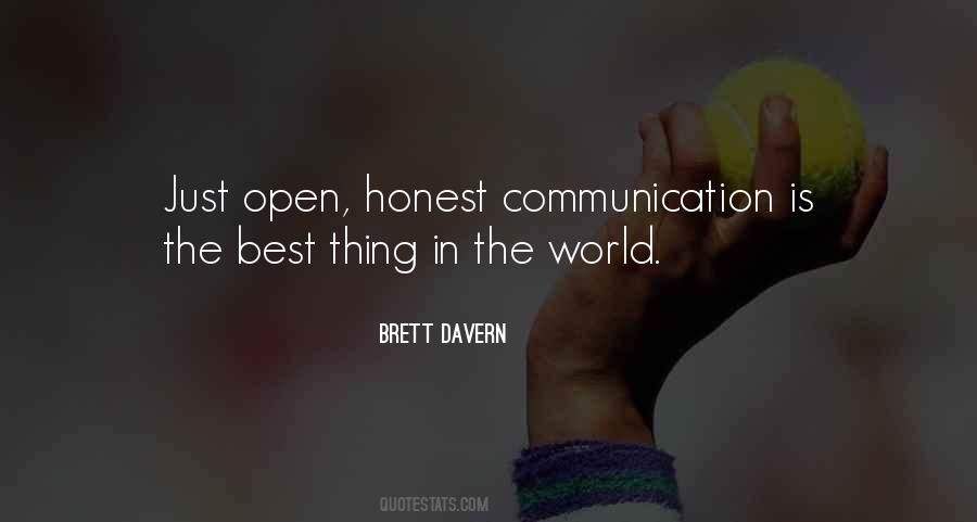 Quotes About Honest Communication #1727974