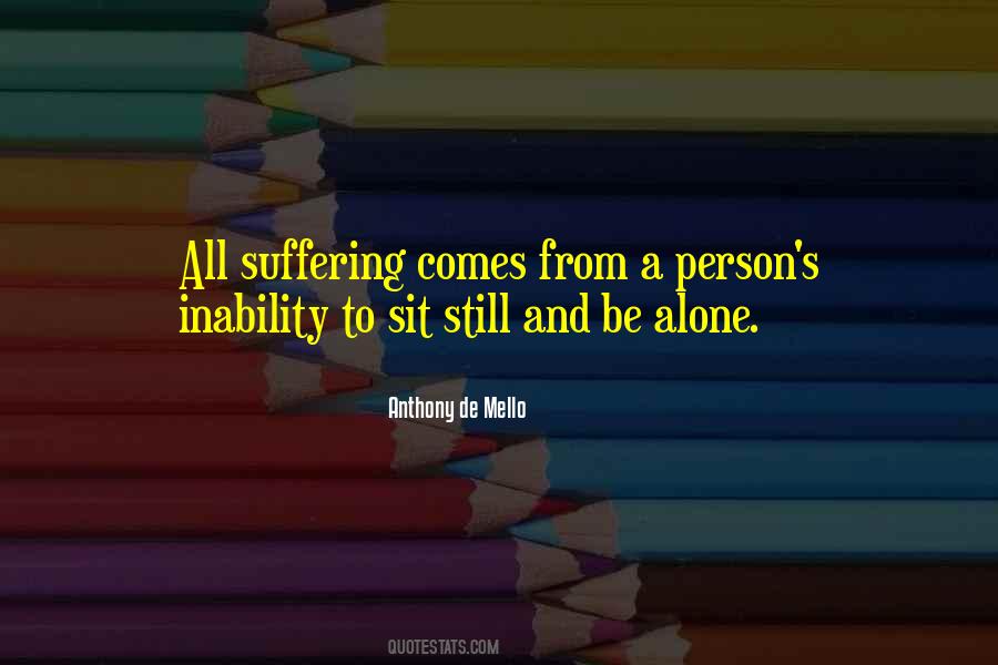 Sit Alone Quotes #1120137