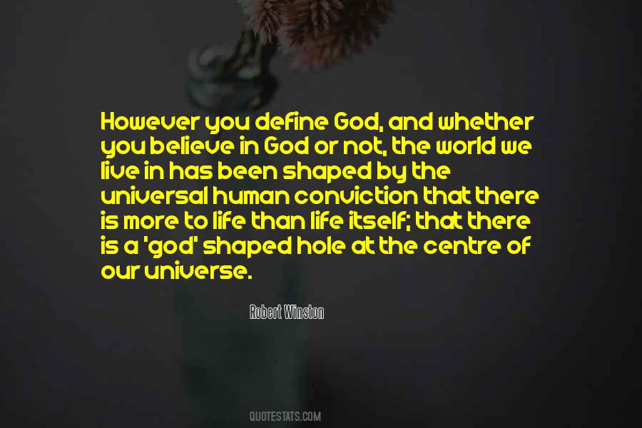 There Is A God Shaped Hole Quotes #1105522