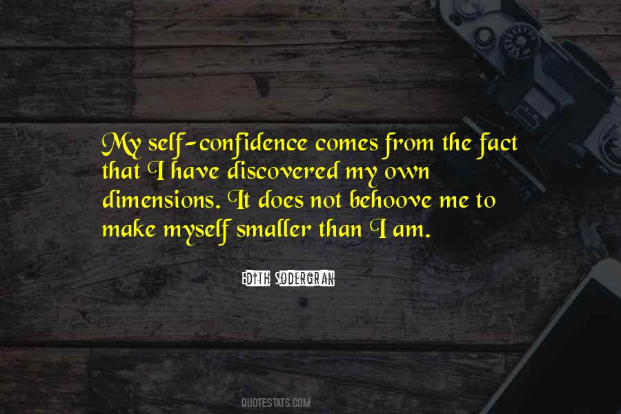 My Self Confidence Quotes #113303