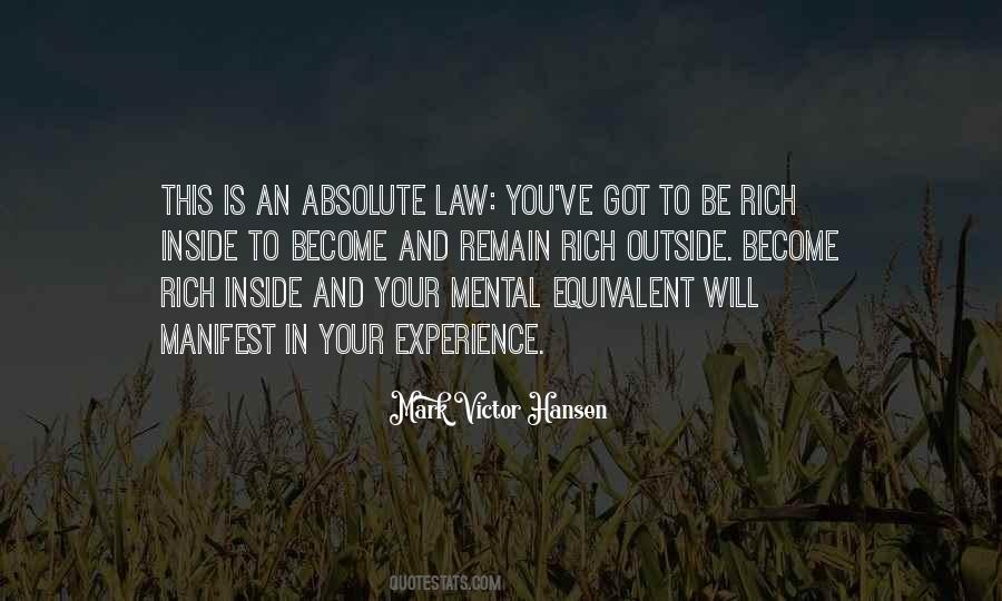 Rich Experience Quotes #1292486