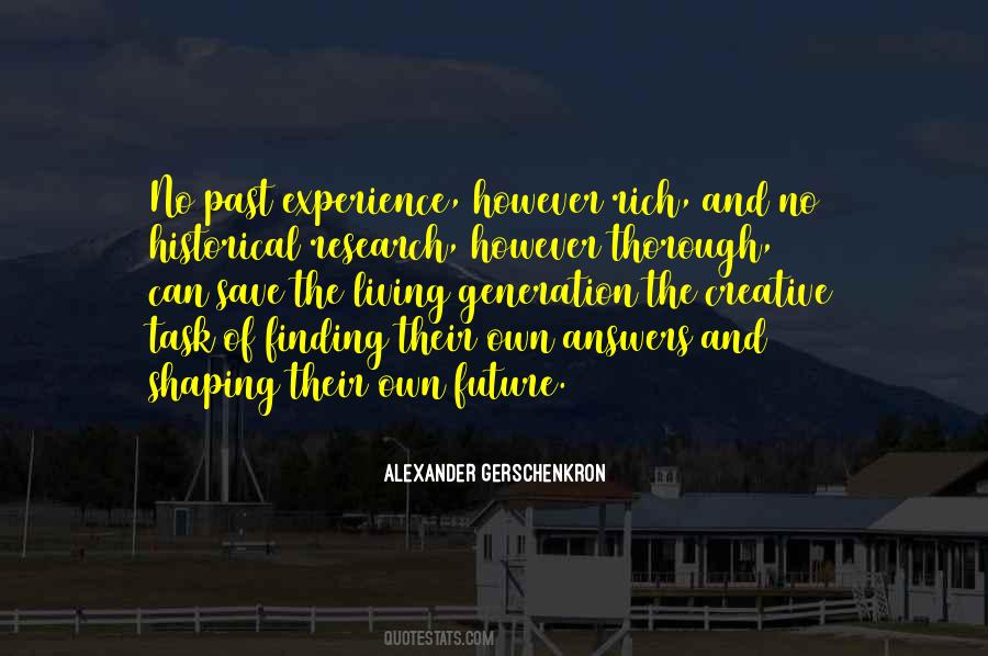 Rich Experience Quotes #1361045