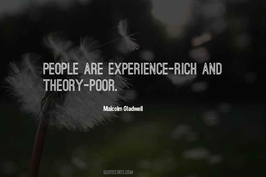 Rich Experience Quotes #143216